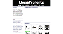 Desktop Screenshot of cheapprofonts.com